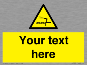 Custom warning water cannon